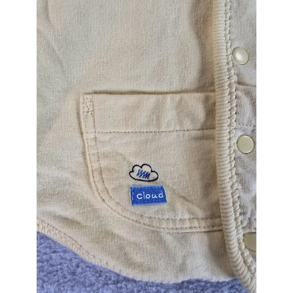 Vintage 1998 Gymboree Baby Cardigan Yellow Pastel Spring Abroad Snap Front 0-3m